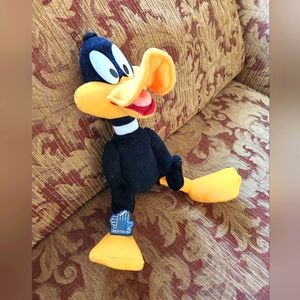 Vintage 1997 Applause Looney Tunes 12” Warner Bros Daffy Duck Plush NWT